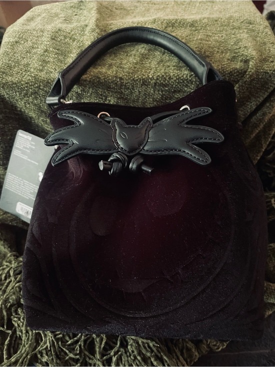 Loungefly Handbags - EXCLUSIVE Loungefly Disney NBC Jack Skellington Velvet Bucket Bag NWT